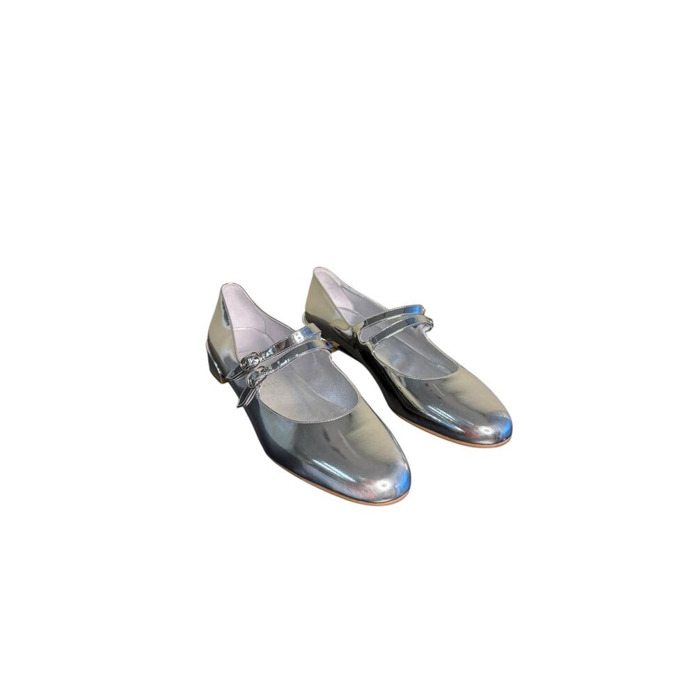 Christian Louboutin NIB Sweet Jane Mary Janes in Metallic Silver Size 40 - Picture 6 of 12